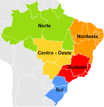 regiões do brasil