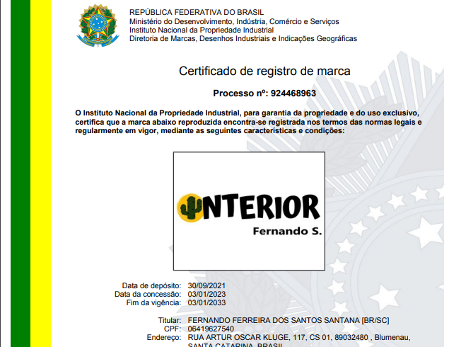 Marca Registrada Interior Fernando S